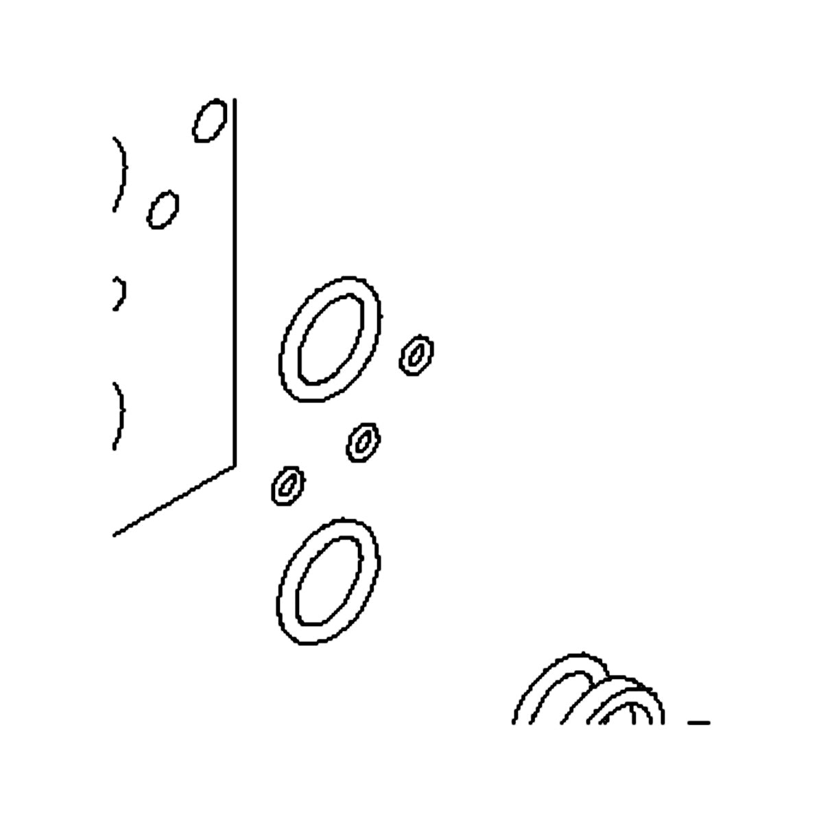 1050-12sk PARKER PILOT CAT KIT ECS2 A-SIDE UNF Seal Kit