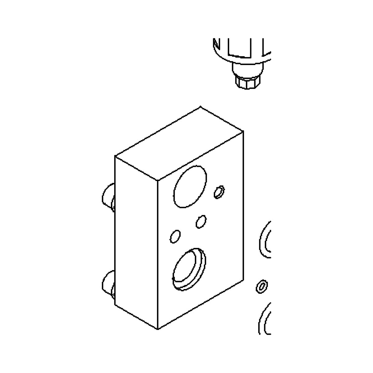 1050-14 K220 SOLENOID & PILOT LINE BLOCK