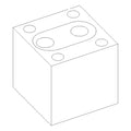BAR OILER PUMP BLOCK - TOP SAW