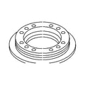 1144 FABTEK, RETAINING FLANGE STANDARD, 4 ROLLER