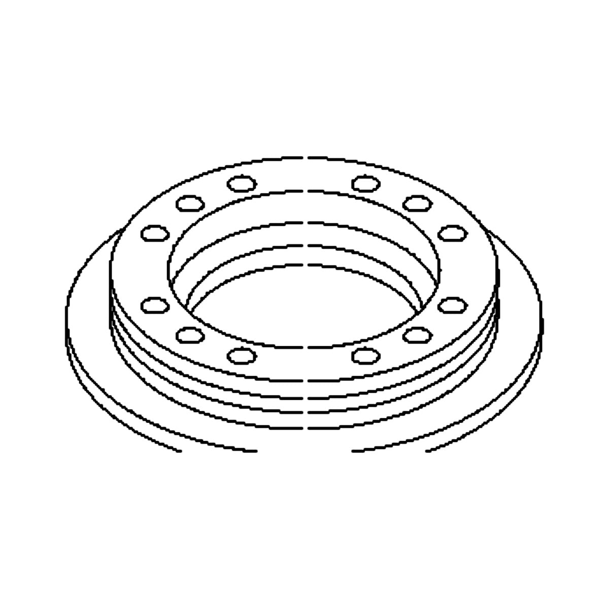 1144 FABTEK, RETAINING FLANGE STANDARD, 4 ROLLER