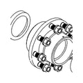 1267 UPPER ROLLER HUB