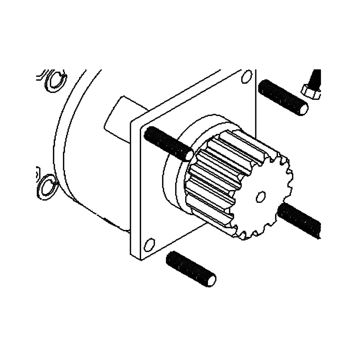 1285 LEVELER GEAR BOX WITH PINION