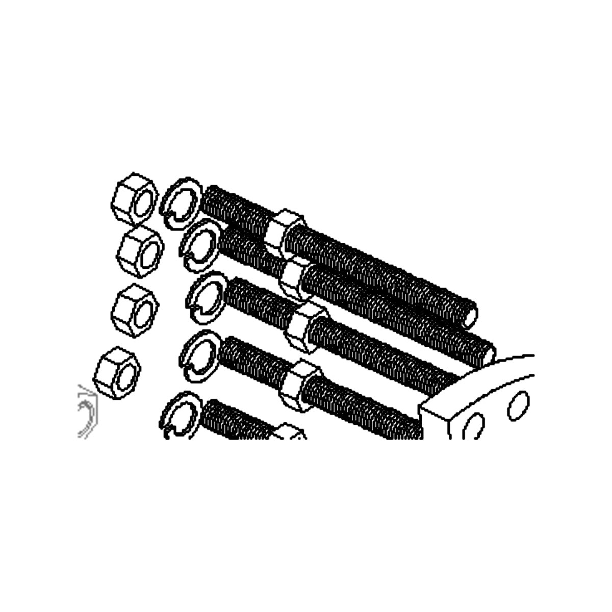1293-3 MS08 Reinforcement Ring Threaded Rod