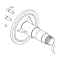 1379 ECCENTRIC SPINDLE, WELDMENT
