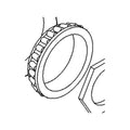1382 OUTER ROLLER BEARING CF20 HUB