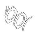 1386 SPINDLE NUT - UPPER ROLLERS