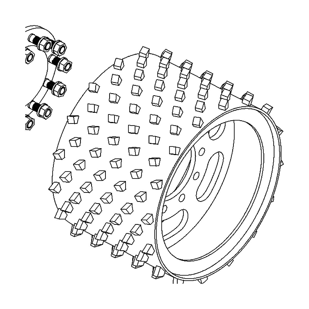 1403r CF18 ROLLER WHEEL - RIGHT