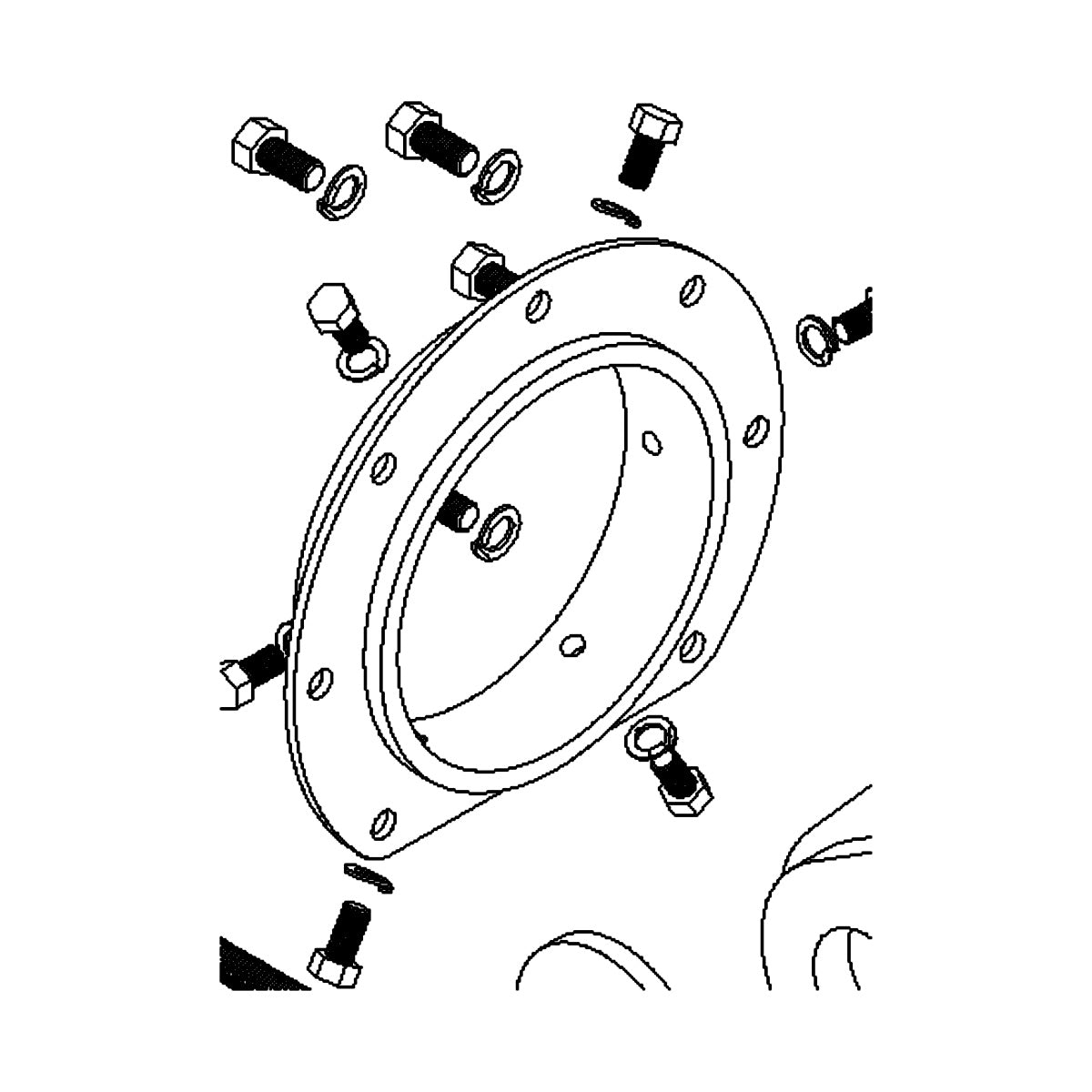 1406 Mounting Flange, Rotary
