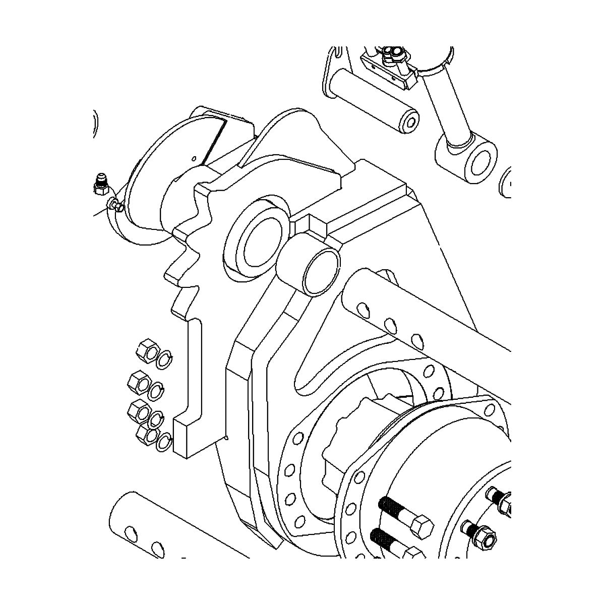 1505l SWING ARM WELDMENT, CF22 - LEFT