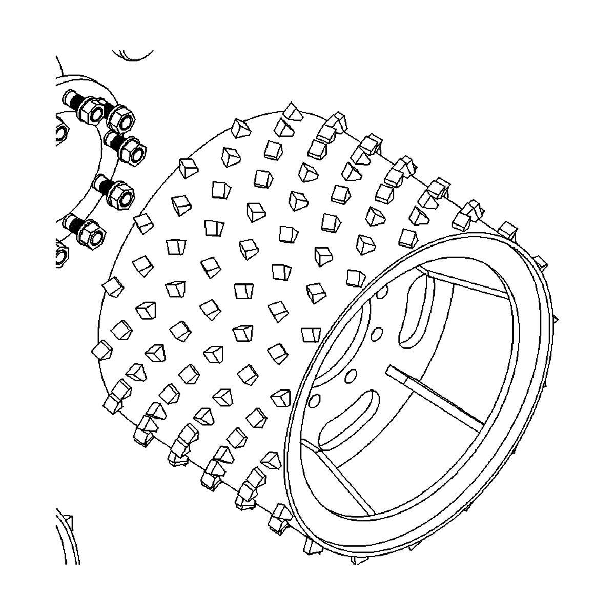 1506l CF22 ROLLER WHEEL - LEFT