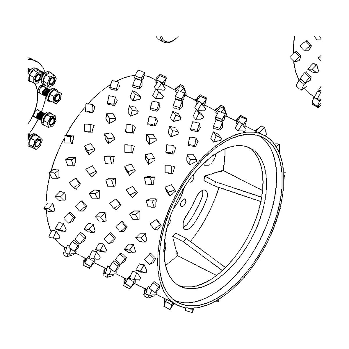 1506r CF22 ROLLER WHEEL - RIGHT