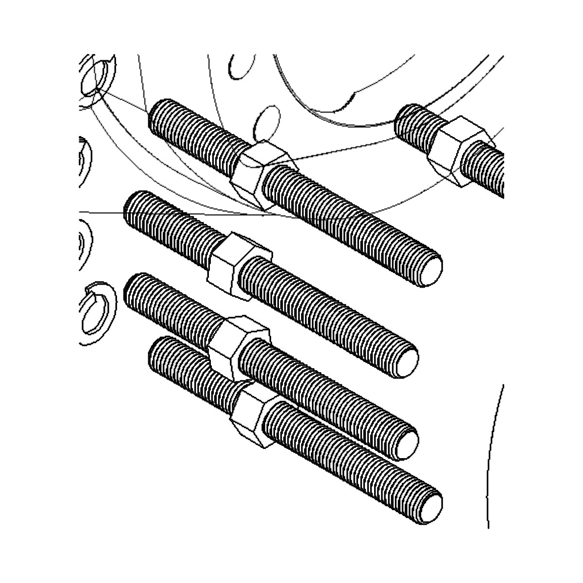 1626-3 MS11 Reinforcing Ring Threaded Rod