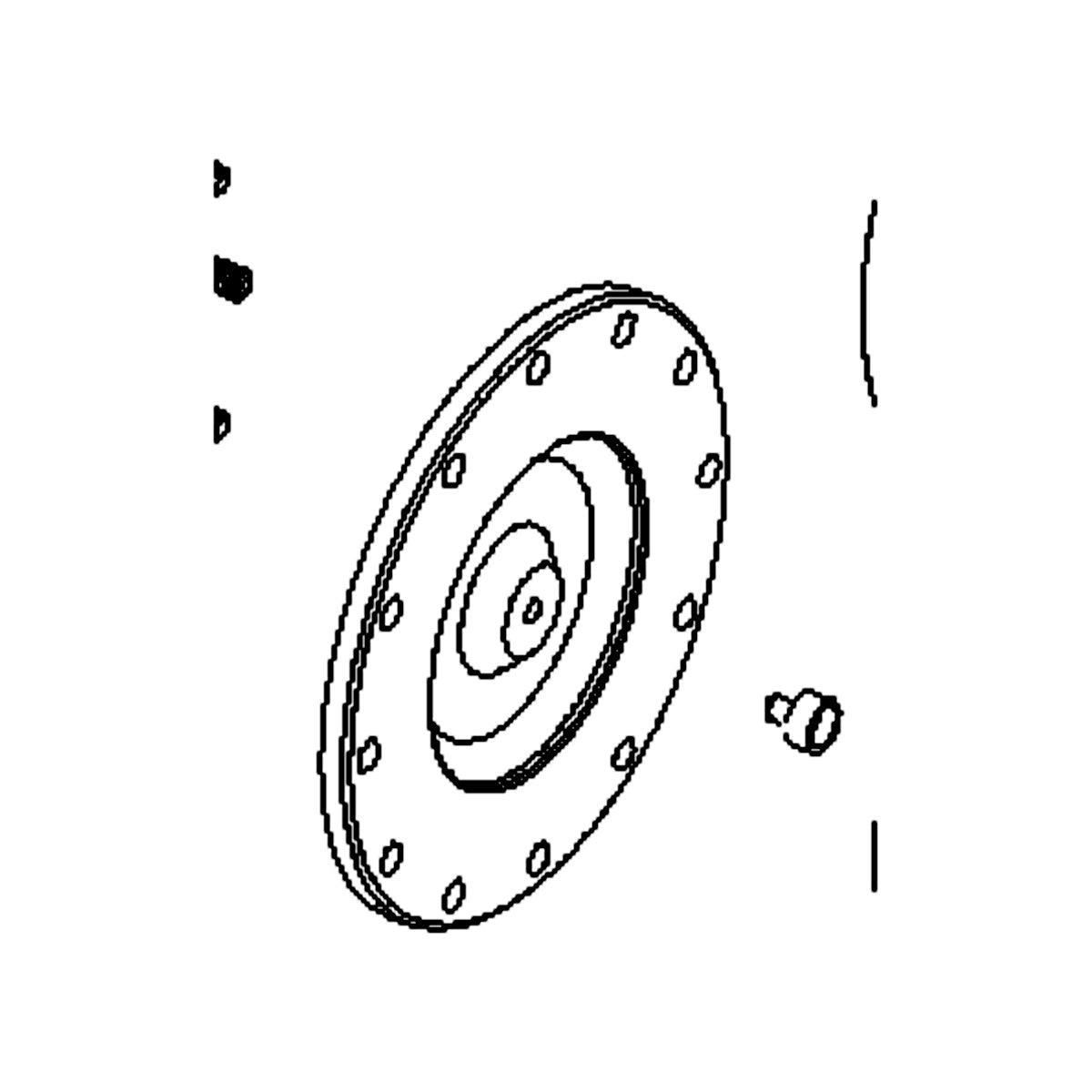 1631m Cover, Alum. Magnet Encoder