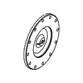 1631s Cover, Alum. Shaft Encoder