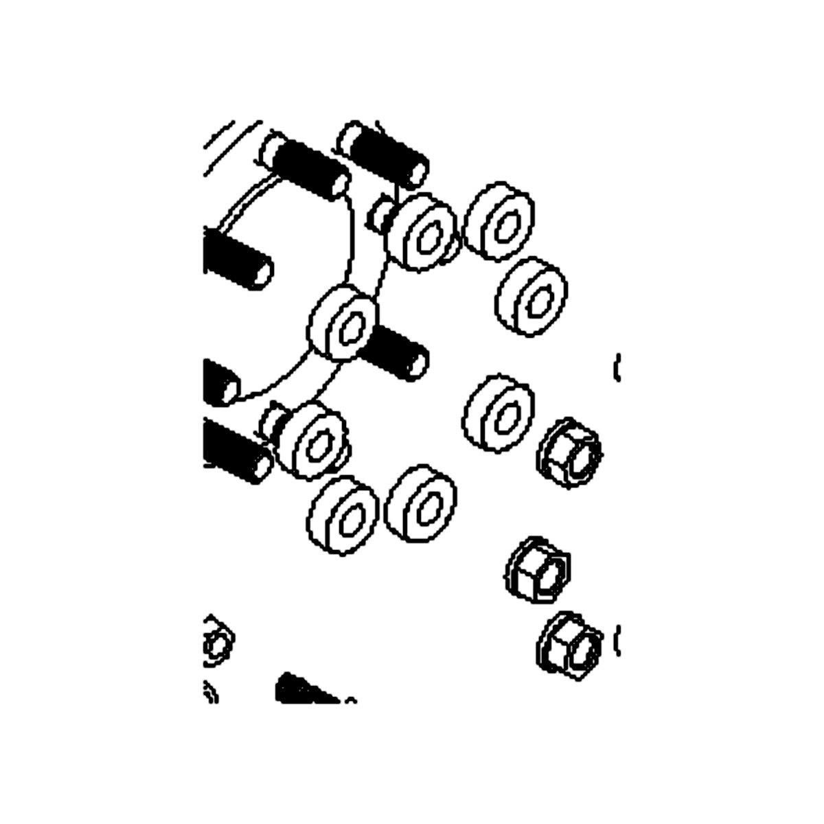 1660 Spacer, 2 Roller Weldment