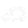 TOP SAW AUTO TENSIONER MOUNTING FLANGE