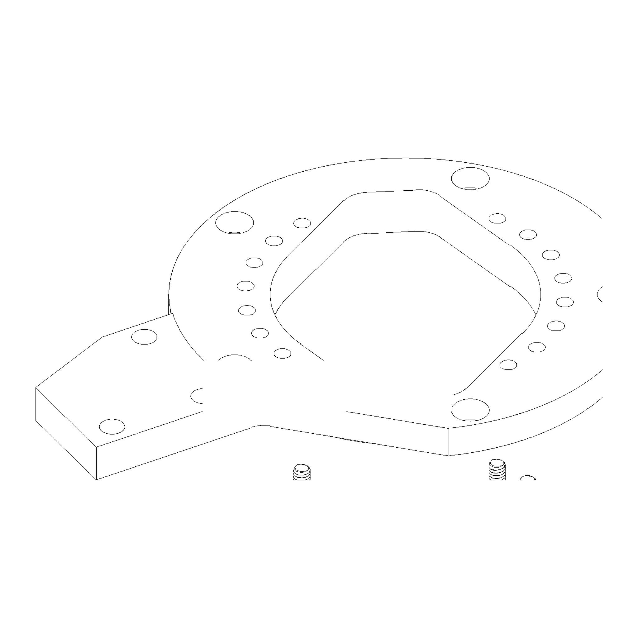 TOP SAW AUTO TENSIONER MOUNTING FLANGE