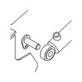 1775 TOP SAW CYLINDER PIN