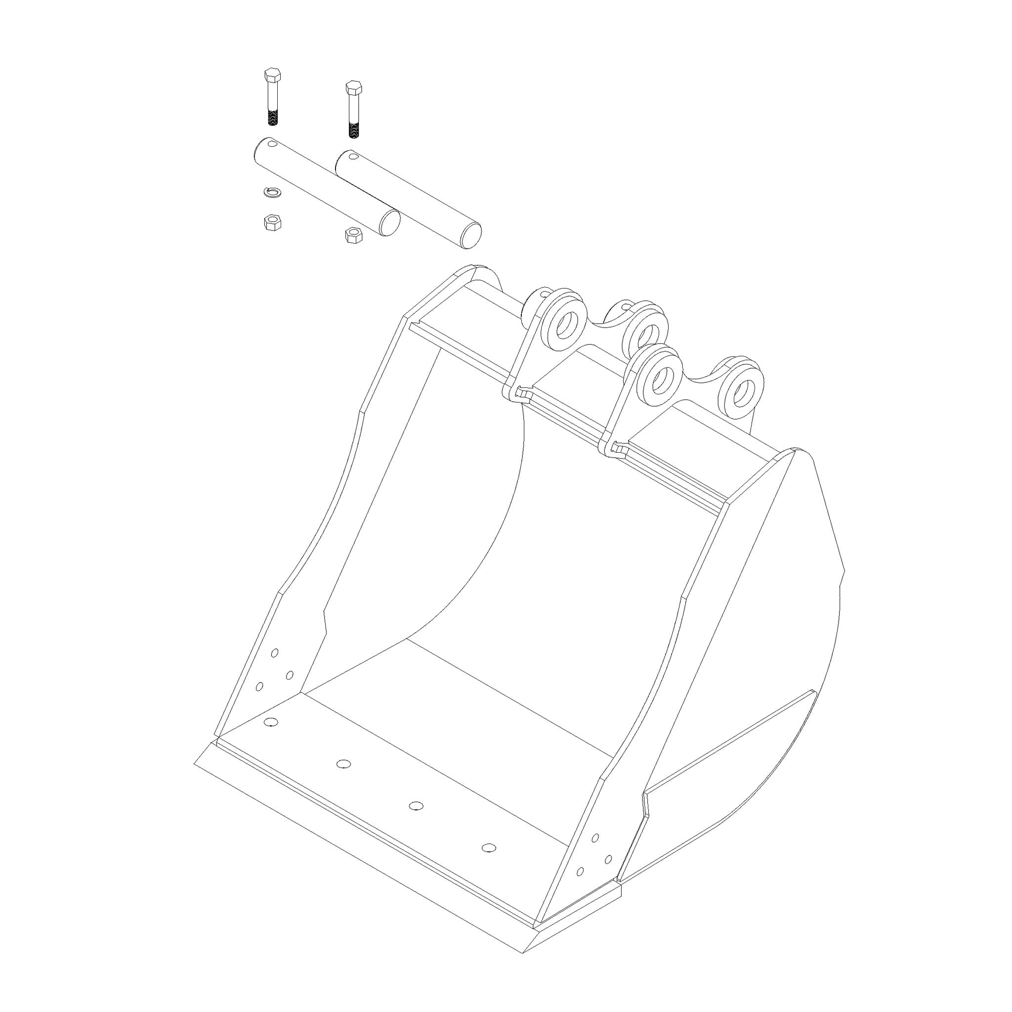 9035E Liugong 24" Scraper Bucket