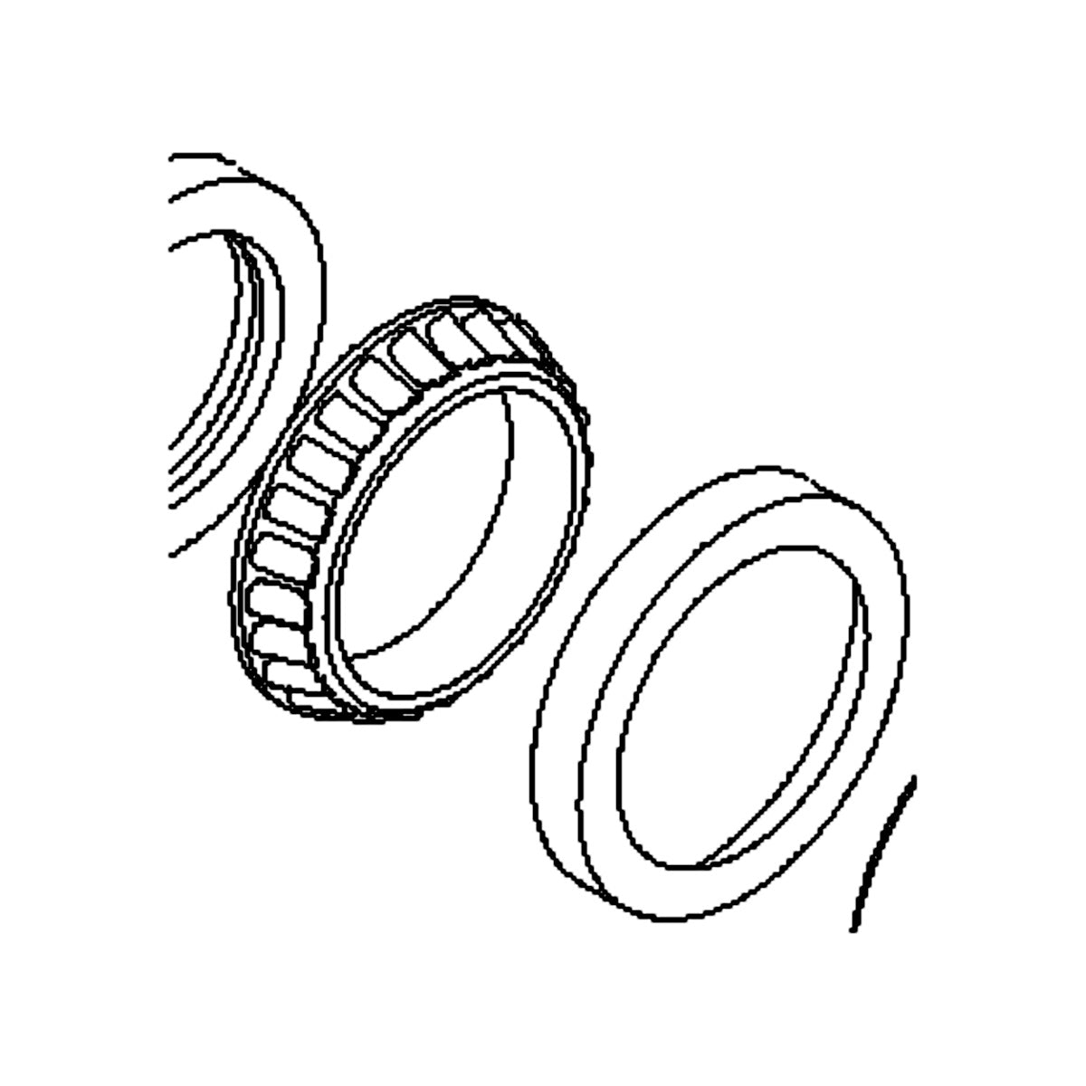 2501-2 FABTEK OEM UPPER HUB INNER BEARING SET