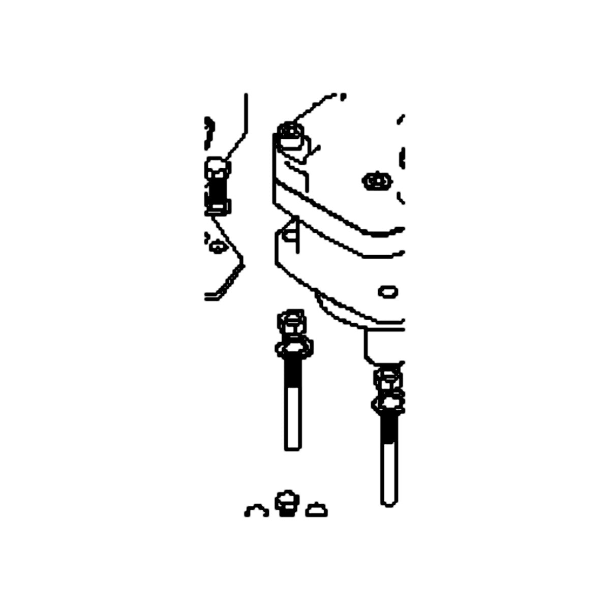 ssscp716140064pl Stud, 7/16 × 2" Cup Point Set Screw